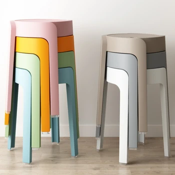 מודרני נורדי כסאות אוכל מפלסטיק מסעדה מינימליסטי שולחן כסאות אוכל מרפסת Silla Comedor ריהוט למטבח YY50DC