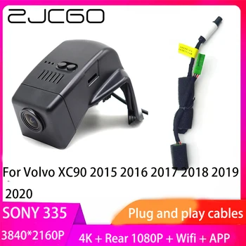 ZJCGO Plug and Play DVR Dash Cam UHD 4K וידאו 2160P מקליט עבור וולוו XC90 2015 2016 2017 2018 2019 2020