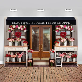 יום האהבה רוז, חנות פרחים צילום רקע יפה פורח פלר כותרת] תמונה רקע של פרחים טריים בשוק אביזרים
