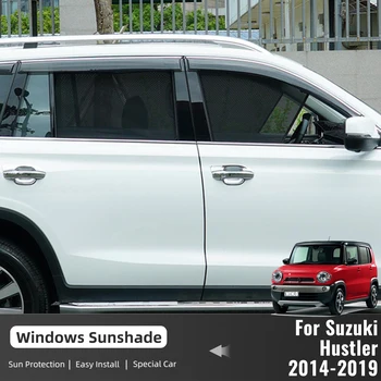 עבור סוזוקי האסלר 2014-2019 רכב מגנטי שמשיה מגן השמשה הקדמית מסגרת וילון צד אחורי חלון שמש צל המגן