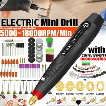מיני תרגיל 18000RPM כף יד USB Mini חשמלי חריטת עט מכונת ליטוש עם Dremel רוטרי כלי אביזרי DIY סט