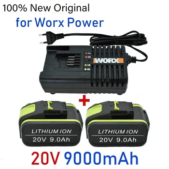 סוללת ליתיום נטענת החלפה של WORX 20V 9Ah חשמלי כלי WA3551 WA3553 WX390 WX176 WX178 WX386 WX678 עם מטען