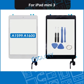 עבור iPad mini 3 A1599 A1600 מסך מגע לוח דיגיטלית קדמית זכוכית + כפתור הבית