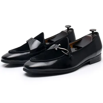 בעבודת יד של גברים עסקי עור רשמי נעליים נוח ותכליתי לנשימה בטלן נעלי גברים אירועים גברים נעליים
