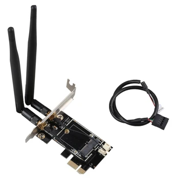 PCIE Wifi כרטיס מתאם רשת אלחוטית כרטיס M2 NGFF Bluetooth ממיר עבור שולחן העבודה Wi-Fi 8260 8265NGW AX200 9260 7265