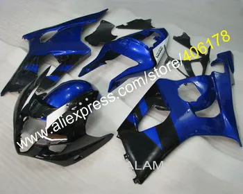 מלונות GSXR1000 03 04 K3 גוף הערכה עבור סוזוקי GSX-R1000 2003-2004 שחור כחול אופנוע ספורט ערכות הגוף (הזרקה)
