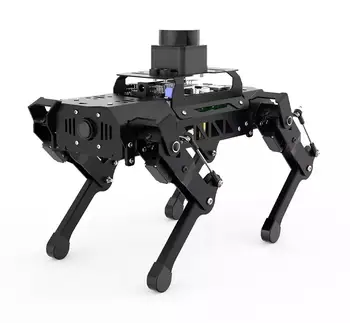 PuppyPi Pro Hiwonder ROS ההולך על ארבע כלב רובוט עם AI חזון מופעל על ידי פאי פטל עם לידר תמיכה סלאם מיפוי וניווט