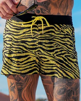 verão תהיה גבר הוואי praia קצרים בציר 3d impresso roupas דה banho מזדמן calções דה banho roupas