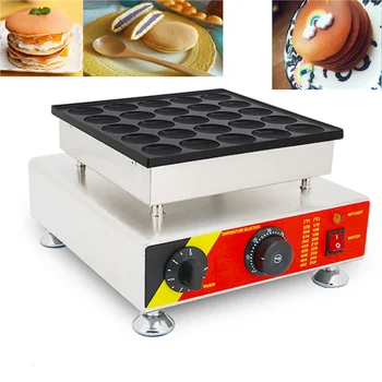 25 חורים הולנדית Poffertjes גריל מיני פנקייק, מכונת Dorayaki Griller מטבח הביתה Appliance חטיף Gaufriers