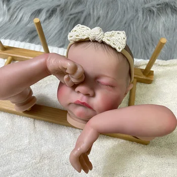19inch כבר צבוע מחדש חלקי הבובה לוי מציאותי התינוק 3D ציור עם נראים לעין ורידים בד הגוף כלול