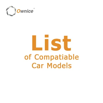 רשימת Carplay Ai הקופסא תואם את דגם המכונית