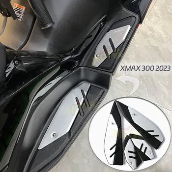 עבור ימאהה x-max 300 x max300 xmax 300 X MAX300 XMAX 300 2023 אופנוע רגל יתדות צלחת Skidproof דוושת צלחת הדום Footpads
