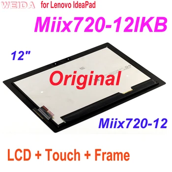 LCD מקורי עבור Lenovo IdeaPad Miix720-12 Miix720-12IKB Miix 720-12IKB תצוגת LCD מסך מגע דיגיטלית להרכבה עם מסגרת