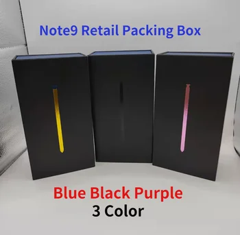 ריק תיבת השוק עבור Samsung Galaxy Note9 או מטען אוזניות כבל הערה 9 מלא אביזרים אריזה קופסה כחול/סגול/שחור