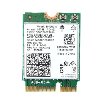 9560NGW WiFi כרטיס 1730Mbps אלחוטי AC 9560 Dual Band 2.4 G+5G Bluetooth 5.0 802.11 Ac מ. 2 CNVI 9560NGW מתאם אלחוטי
