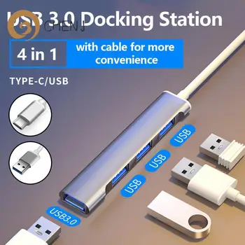 USB C רכזת 3.0 סוג C 3.1 4 נמל רב מפצל מתאם OTG עבור Xiaomi Lenovo Macbook Pro 13 15 אוויר Pro מחשב אביזרים למחשב