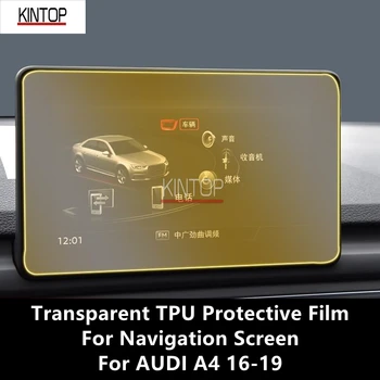 עבור אאודי A4 16-19 ניווט מסך שקוף TPU סרט מגן נגד שריטות תיקון הסרט אביזרים שיפוץ