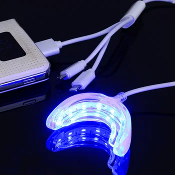 LED אור כחול היופי שן המנורה אביזרים שונים קר אור