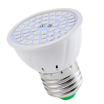 3X E27 80 נוריות לצמח לגדול מנורת LED Full Spectrum צמיחה נורות שתיל פרח פיטו המנורה על צמחים הידרופוניים