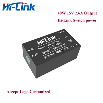 2pcs/lot חינם הספינה HLK-40M15 15V 2.6 DC פלט LED ספק כוח/שנאי LED מיני transformateur pcb