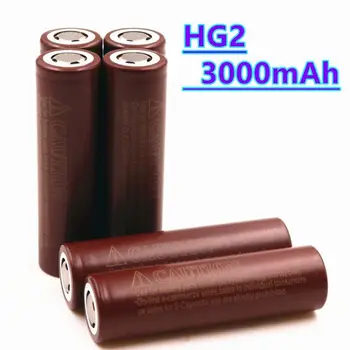3.7 V 3000mAh HG2 סוללה 18650 ליתיום סוללות נטענות גבוהה הפרשות 30A כוח נייד·