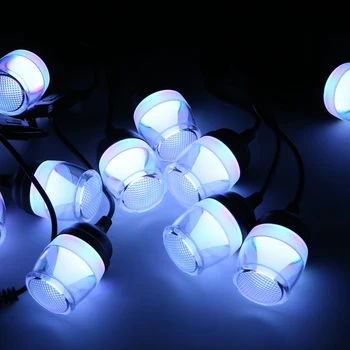 Rgbpro מוסיקה מחרוזת אור LED עמיד למים Bluetooth בקרת יישום קסם אור מחרוזת האיחוד האירופי Plug