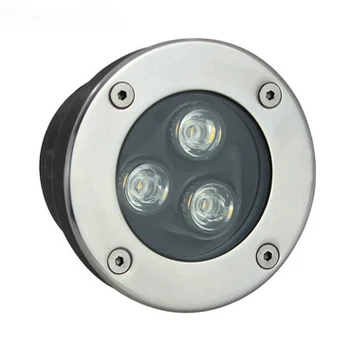 3W RGB LED מתחת לאדמה אור מנורות חיצונית קבר שקוע מנורת רצפה עמיד למים IP67 נוף מדרגות תאורה AC85-265V 12V 24V