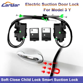Carbar חכם חשמלי Sutcion נעילת דלת עבור טסלה מודל 3 Y 2019-2022 רכב רכב דלת אוטומטית רך קרוב סופר שקט אנטי לצבוט