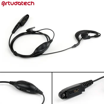 Artudatech G-הצורה הוק אוזן אוזניות אוזניות מיקרופון עבור Motorola GP328 GP328Plus GP388 GP344 HT750 רדיו אביזרים