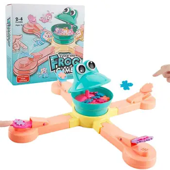 חדש האכלה צפרדעים לאכול ביסקוויטים ילדים צעצועים חינוכיים צעצועים חשמליים מסיבה משפחתית לוח המשחק משחק מצחיק הורה-ילד צעצוע