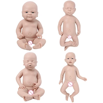IVITA 100% גוף מלא סיליקון מחדש את הבובה צבוע גמור מציאותי בובות מציאותי התינוק הנולד DIY ריק צעצועים קיט