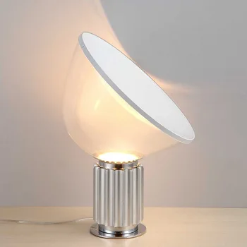 LED מודרנית שולחן זכוכית המנורה בבית תאורה עבור הסלון קישוט חדר השינה אמנות מקורה ללמוד עיצוב שולחן ליד המיטה גופי תאורה