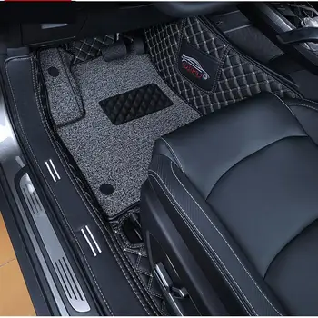 על Geely אטלס Pro Azkarra 2020 2021 2022 המכונית מחצלות שכבה כפולה עור PU רגל משטח הפנים Floorliner אביזרי רכב