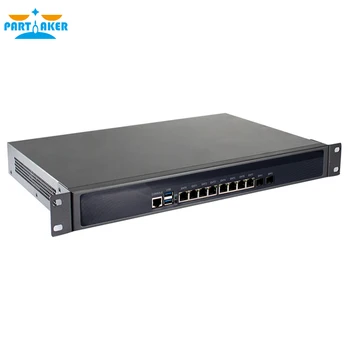 Partaker R7 חומת האש 1U Rackmount רשת ביטחון מכשיר Intel Core i3 3110M עם 8*אינטל אני-211 Gigabit ethernet 2 SFP