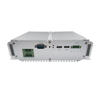 מיני סילבר מחשב תעשייתי עם Celeron מעבד Quad Core 2.0 GHz המשולב 4G RAM 128G SSD COM 4 5 USB 2.0 2-Gigabit LAN