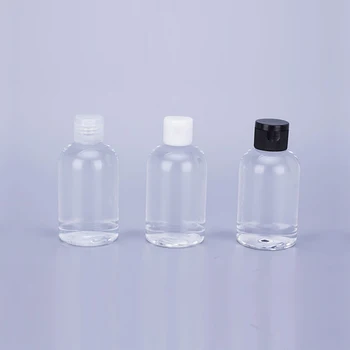 40pcs 120ml ריק ברור מיני בקבוק פלסטיק הפוך פרפר המכסה סבון נוזלי שמפו ג ' ל מקלחת נסיעות קוסמטיים אריזה