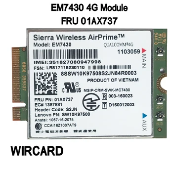 EM7430 FDD/TDD-LTE 4G מודול WCDMA GNSS 4G כרטיס Thinkpad X1C Gen5 המחברת T470S זה 10 לוח נייד