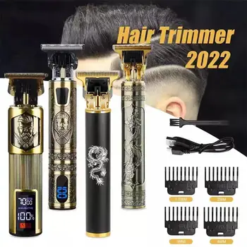 חדש 2023 כל מתכת משובח T9 מכונת נשים קליפר שיער מספרה מקצועית תספורת מכונת 0 ממ האף, האוזן Trimme