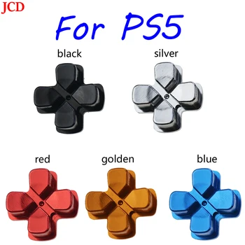 JCD 1pcs מתכת Dpad כפתור אלומיניום כיוון כפתור Sony PS4 PS5 בקר לחצות כפתור PS5