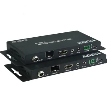18Gbps 4k YUV4:4:4 HDCP 2.2 RS232 HDMI extender על סיב אופטי HDMI סיבים extender עד 1000 מטר