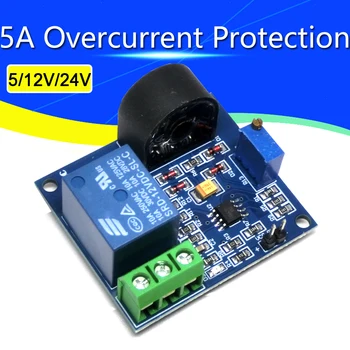 5A Overcurrent הגנה ממסר מודול AC הנוכחי זיהוי לוח 5V/12V/24V ממסר ZMCT103C הנוכחי שנאי