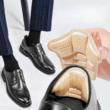 גברים 5D מגיני העקב מדבקות לנחם את נעלי עור רפידות נעלי מדרסים כף רגל משכך כאבים להתאים את גודל הכרית אכפת מוסיף