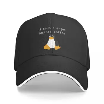 לינוקס Sudo Apt-Get Install קפה מתכנת מחשבים כובע בייסבול גברים כובעי נשים מגן חיצוני Snapback כובעי