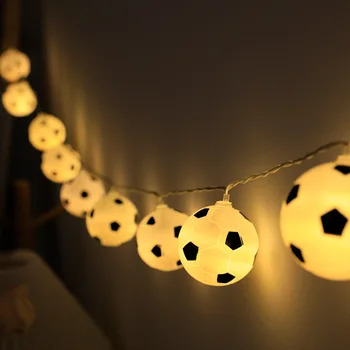 כדורגל כדורי אורות Led מחרוזת 10LED כדורגל גרלנד אורות השינה בבית מסיבת חתונה, חג המולד אורות דקורטיביים בר מועדון