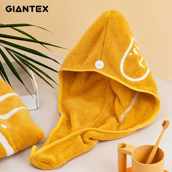 GIANTEX נשים מגבות רחצה מיקרופייבר מגבת רקומה שיער מגבת אמבט מגבות toallas מפית דה ביין recznik handdoeken