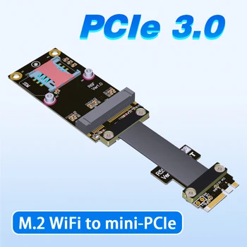 M. 2 WiFi א. מקש E כדי mPCIe mini PCI-e כרטיס רשת אלחוטי כבל מאריך קו גמיש Mini pci-e wifi Bluetooth קמה R56SF