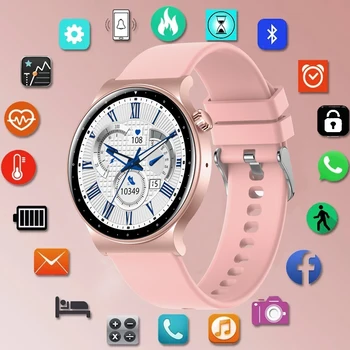 LIGE אופנה חדשה שעון חכם נשים Bluetooth לקרוא שעון חכם הקול עוזר עמיד למים ספורט צמיד גברים נשים Smartwatch