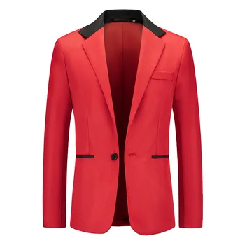 DYB&ZACQ 2023 חדש גודל גדול אופנה התאמת צבע החליפה של הגברים מגמה מקרית החליפה מעיל גברים