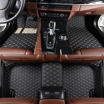 3 מושבים בשורה מכונית אישית שטיח הרצפה מתאים קדילאק XT6 2020 2021 2022 2023 אביזרי רכב רגל השטיח