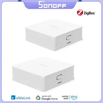 SONOFF SNZB-02 Zigbee 3.0 טמפרטורה חיישן הלחות לעבוד עם ZBBridge תמיכה בזמן אמת נתונים לבדוק באמצעות Alexa EWeLink App